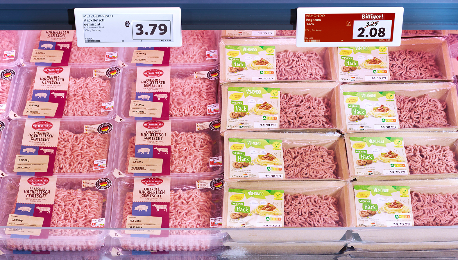 Lidl снижает цены веганских продуктов до уровня мясных